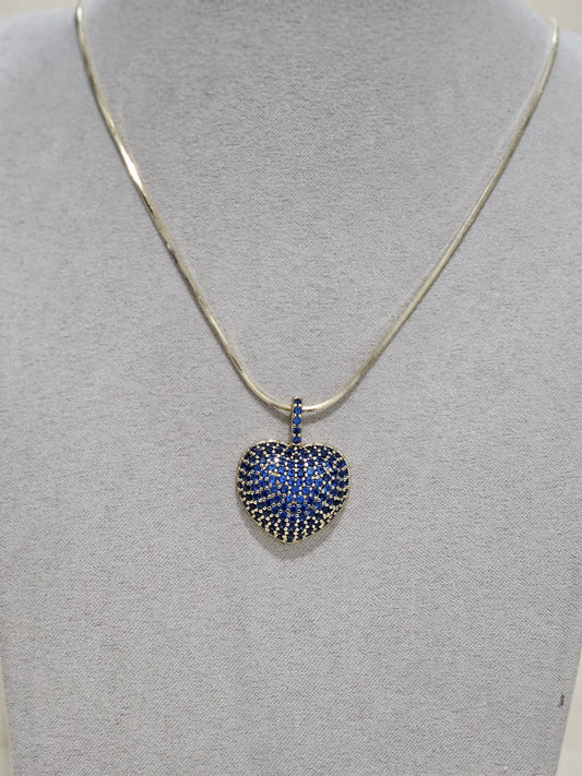 The Blue Pendant Heart