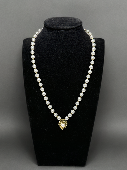 Pearl Heart Necklace