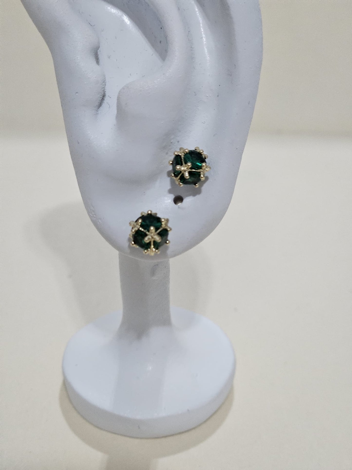 The Green Dot Earring