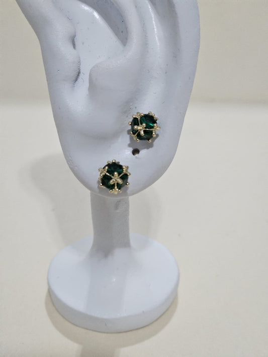 The Green Dot Earring