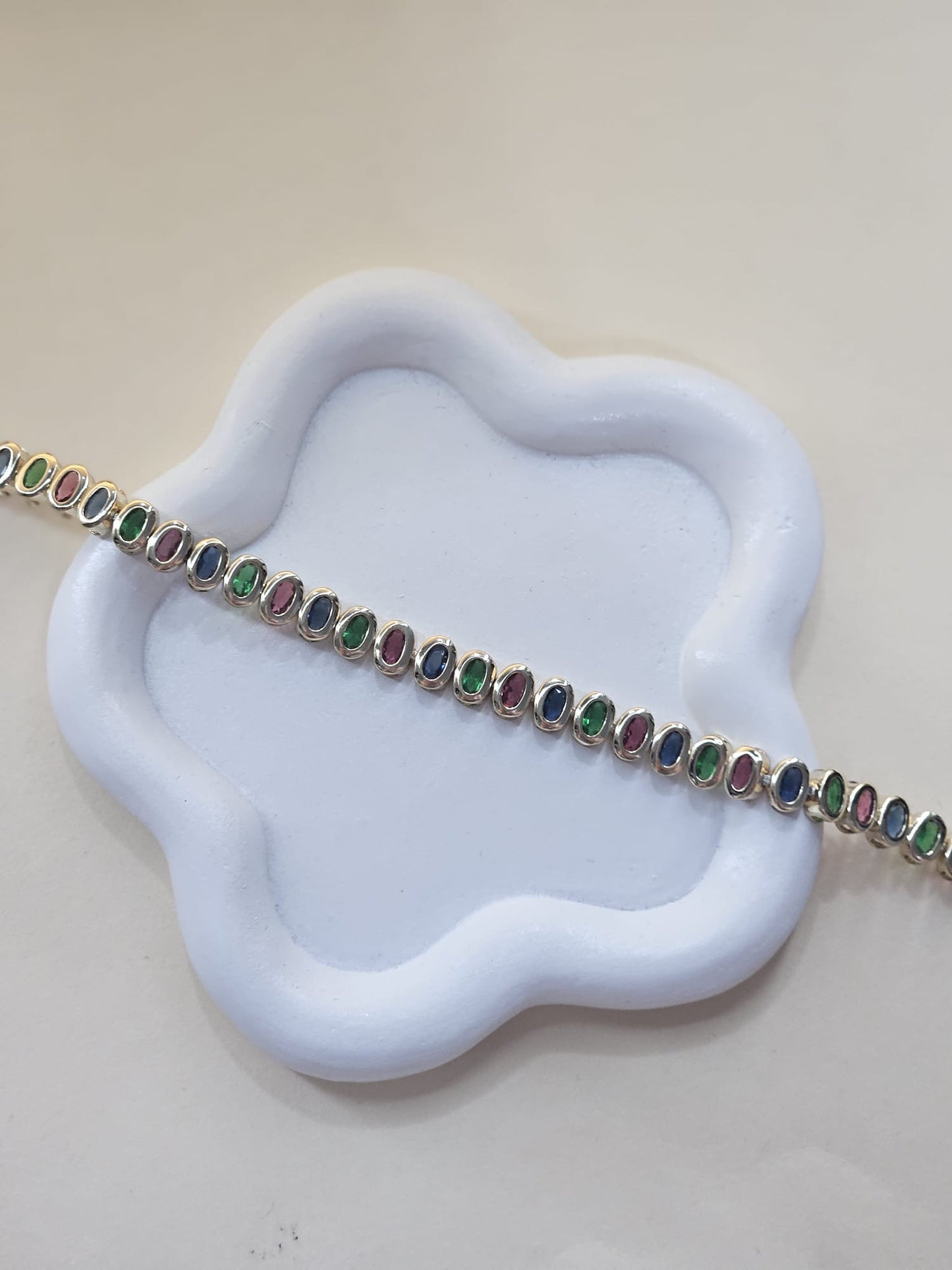 Rainbow Tennis Bracelet